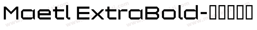 Maetl ExtraBold字体转换